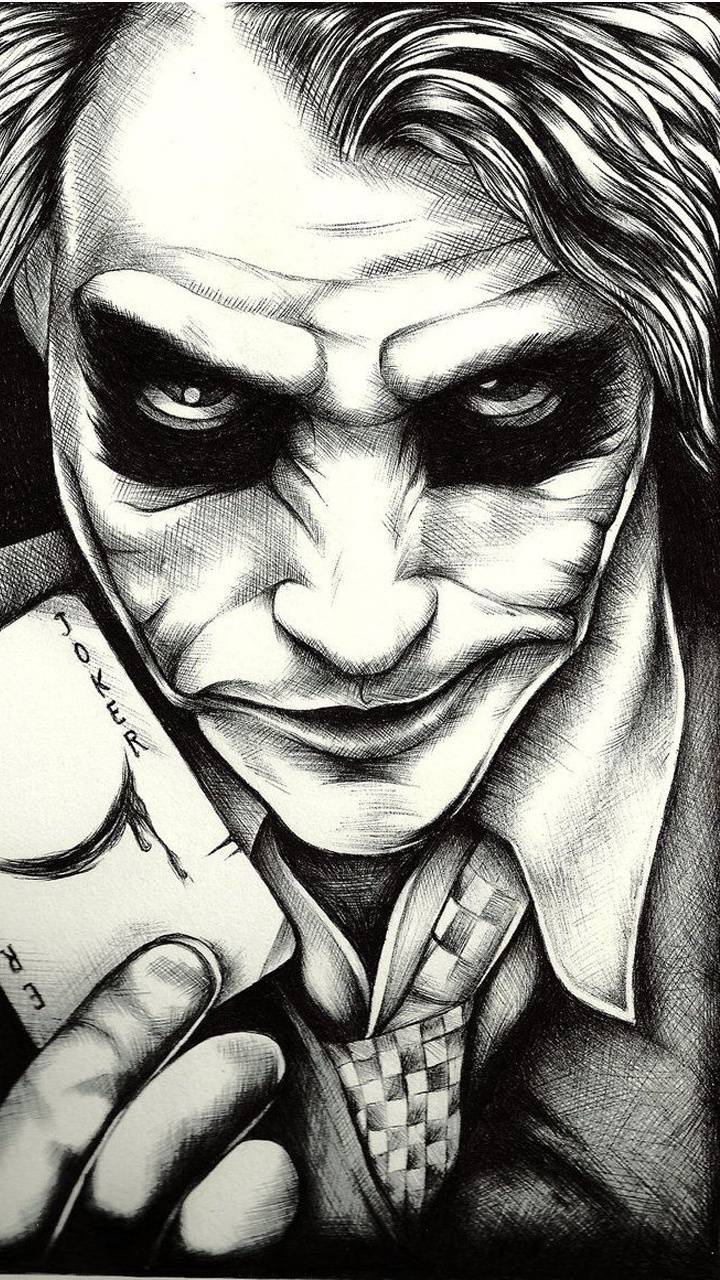 Joker Black Wallpaper 3d Image Num 95