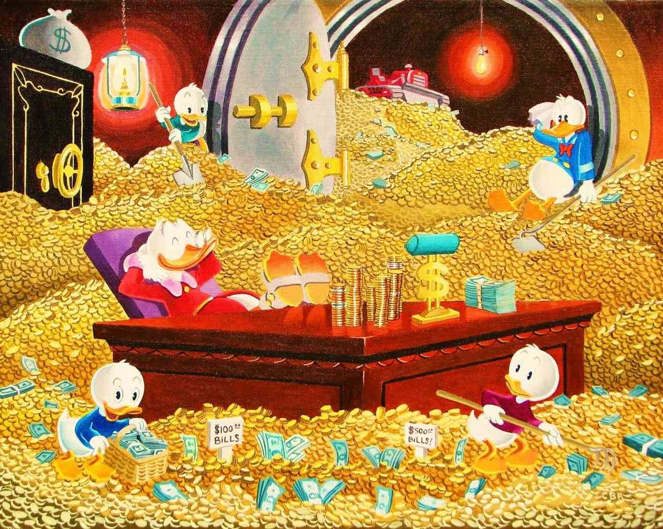Donald Duck and Uncle Scrooge Bin Desk