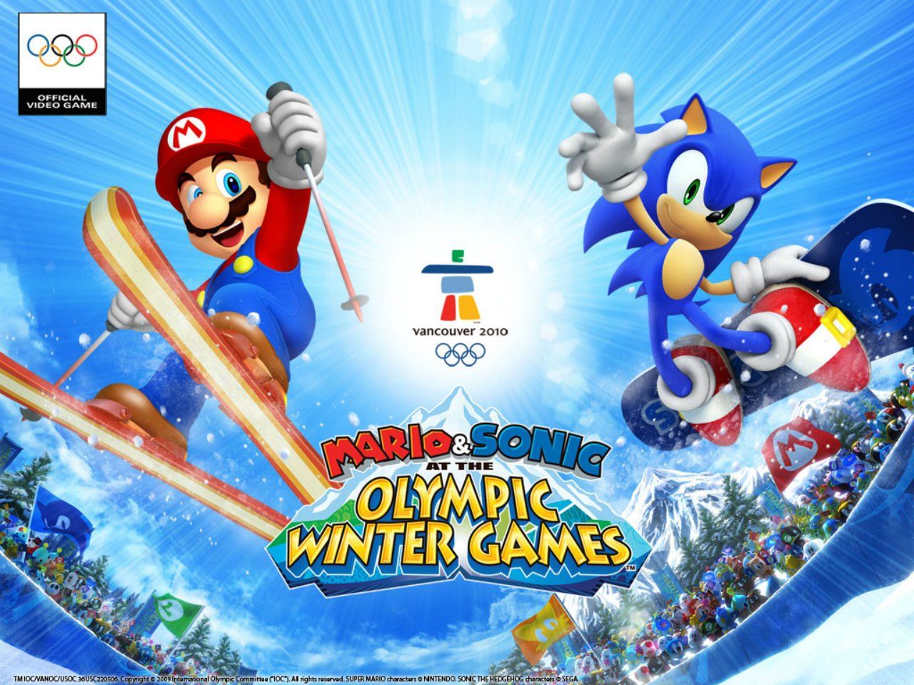 Mario & Sonic at the Olympic Winter Games Wallpaper and Background