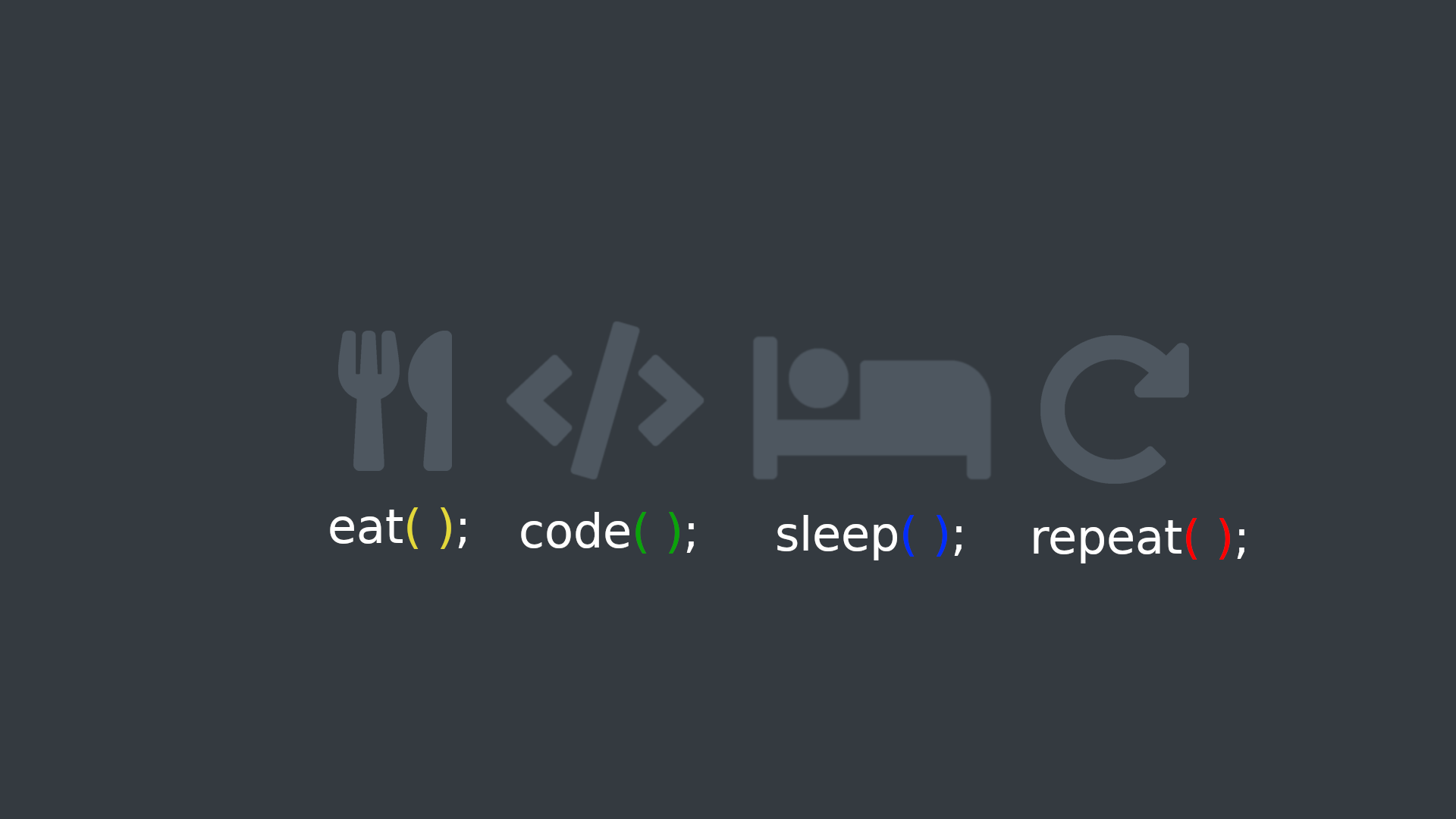 Eat Sleep code repeat Wallpaper