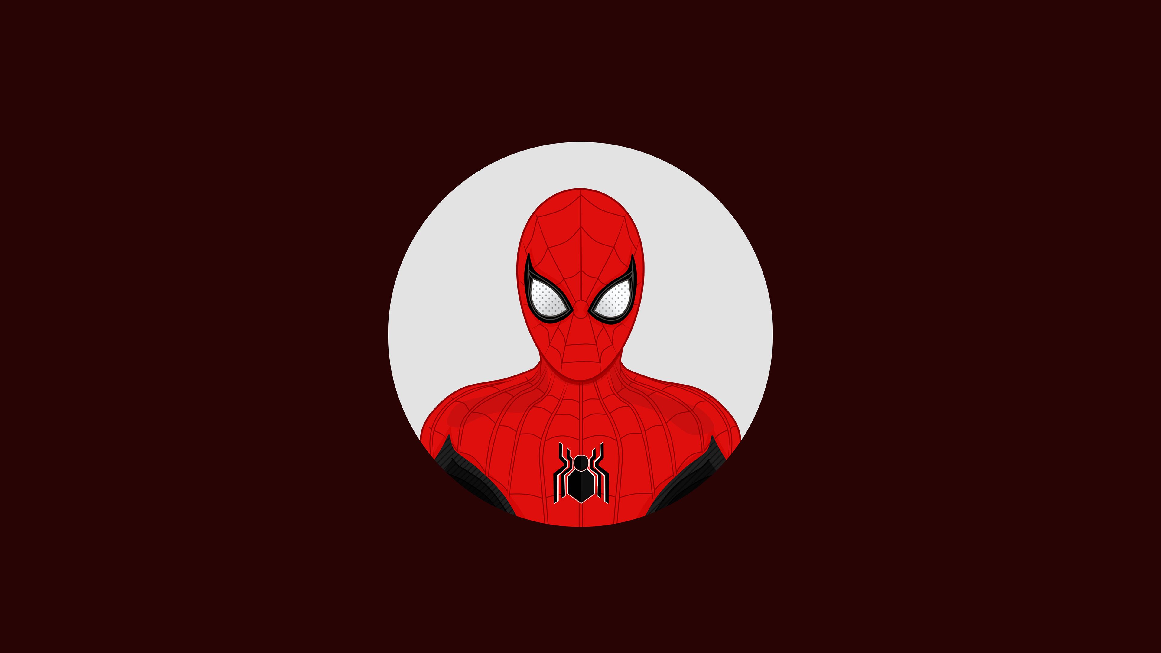 Minimalist Spiderman Desktop Wallpaper 4K