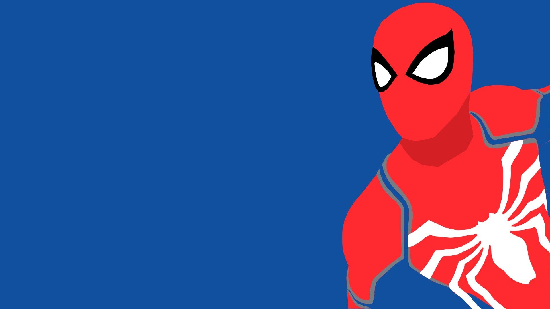 Minimalistic Spiderman Cartoon Wallpaper