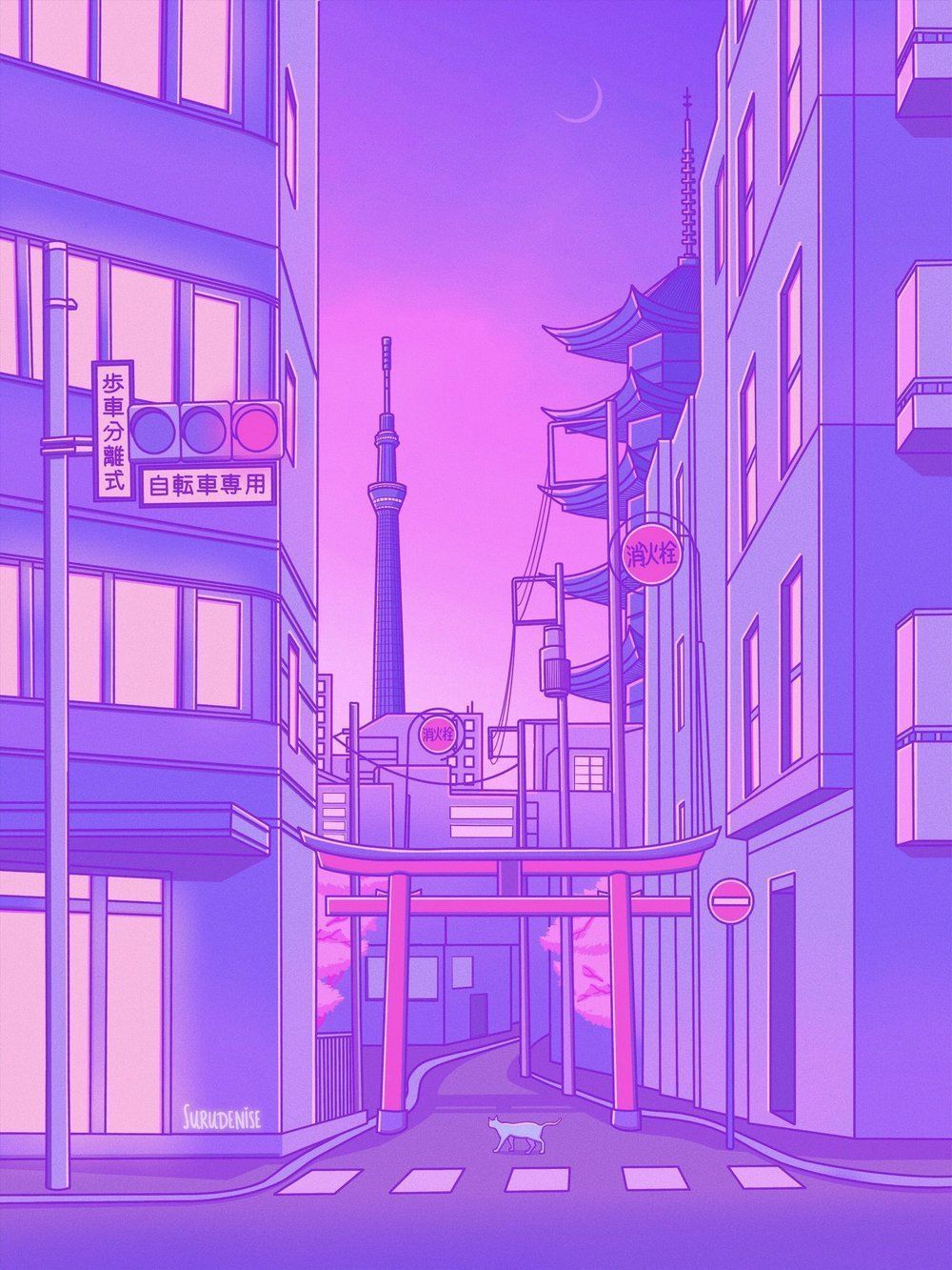 Purple Anime Aesthetic Wallpaper Free Purple Anime Aesthetic Background