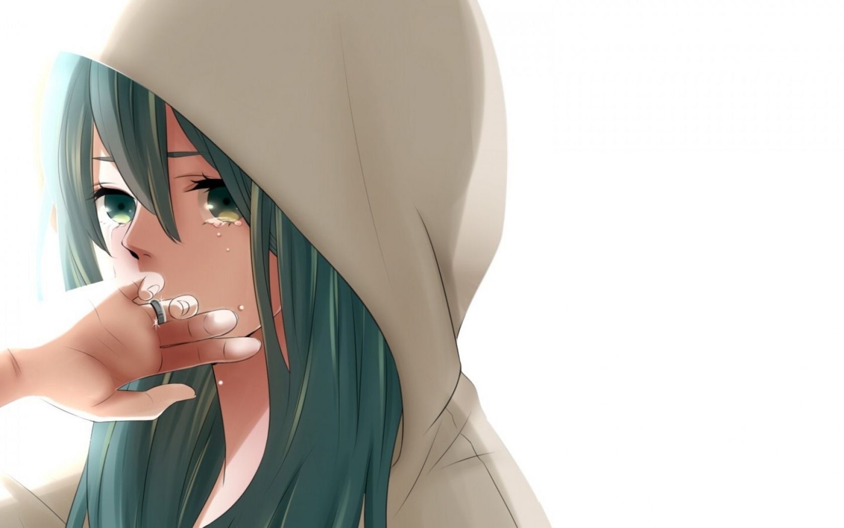 Free download anime sad girl tumblr art ring cry sandness girl