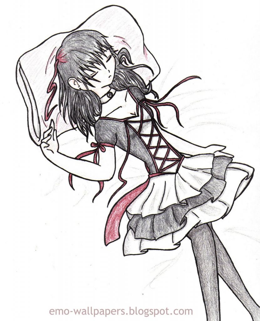 anime girl drawing tumblr