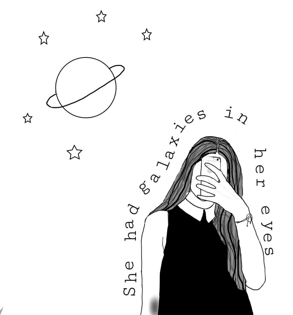Tumblr Drawings Sad Girl