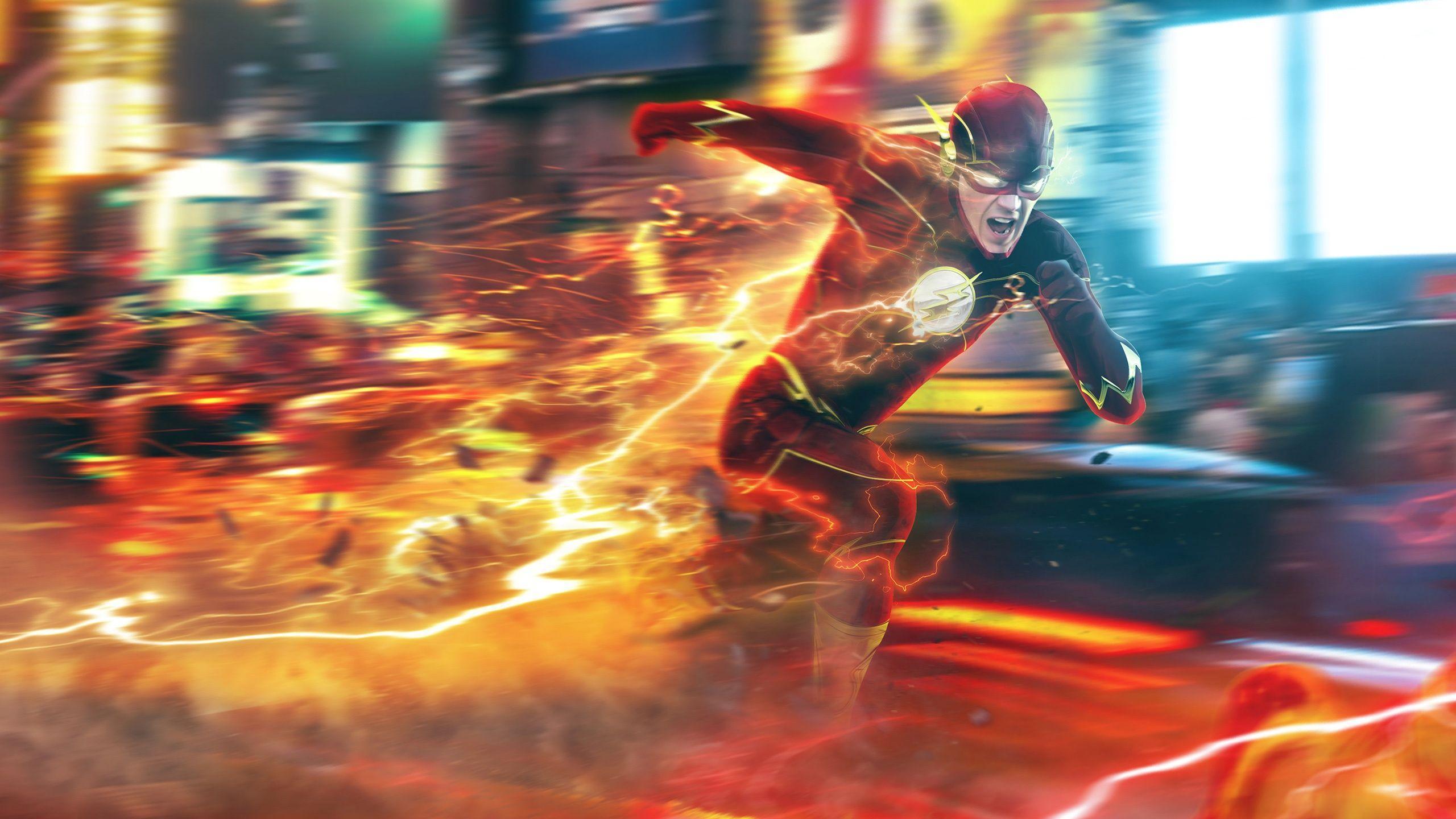 The Flash 4K Wallpaper Free The Flash 4K Background
