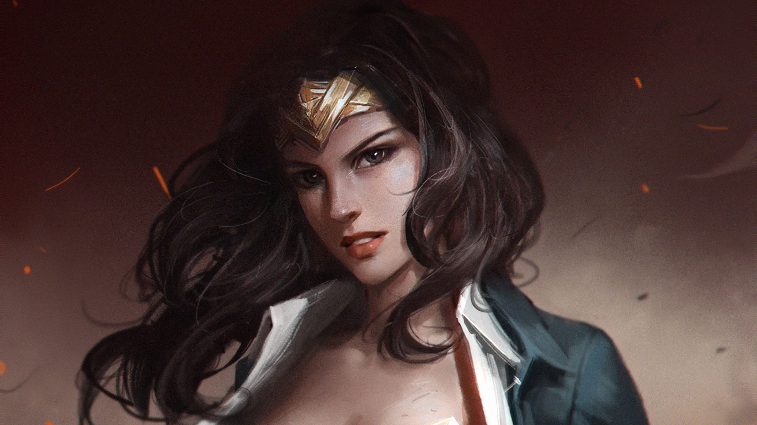 Wonder Woman Angry Art 1440x900 Resolution HD 4k