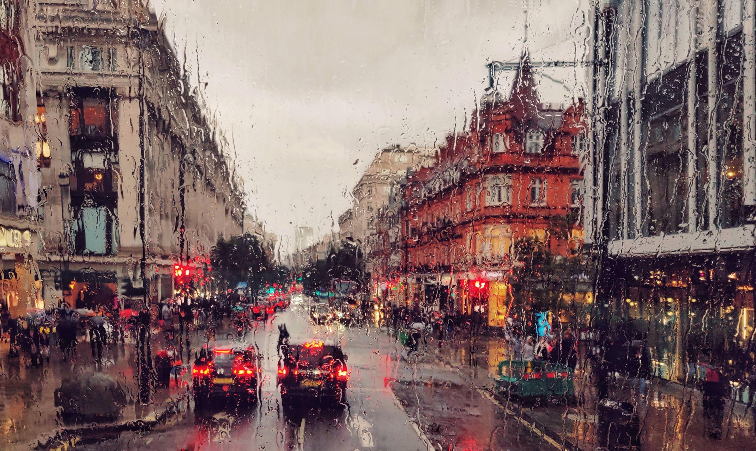 Лондон дождливый город