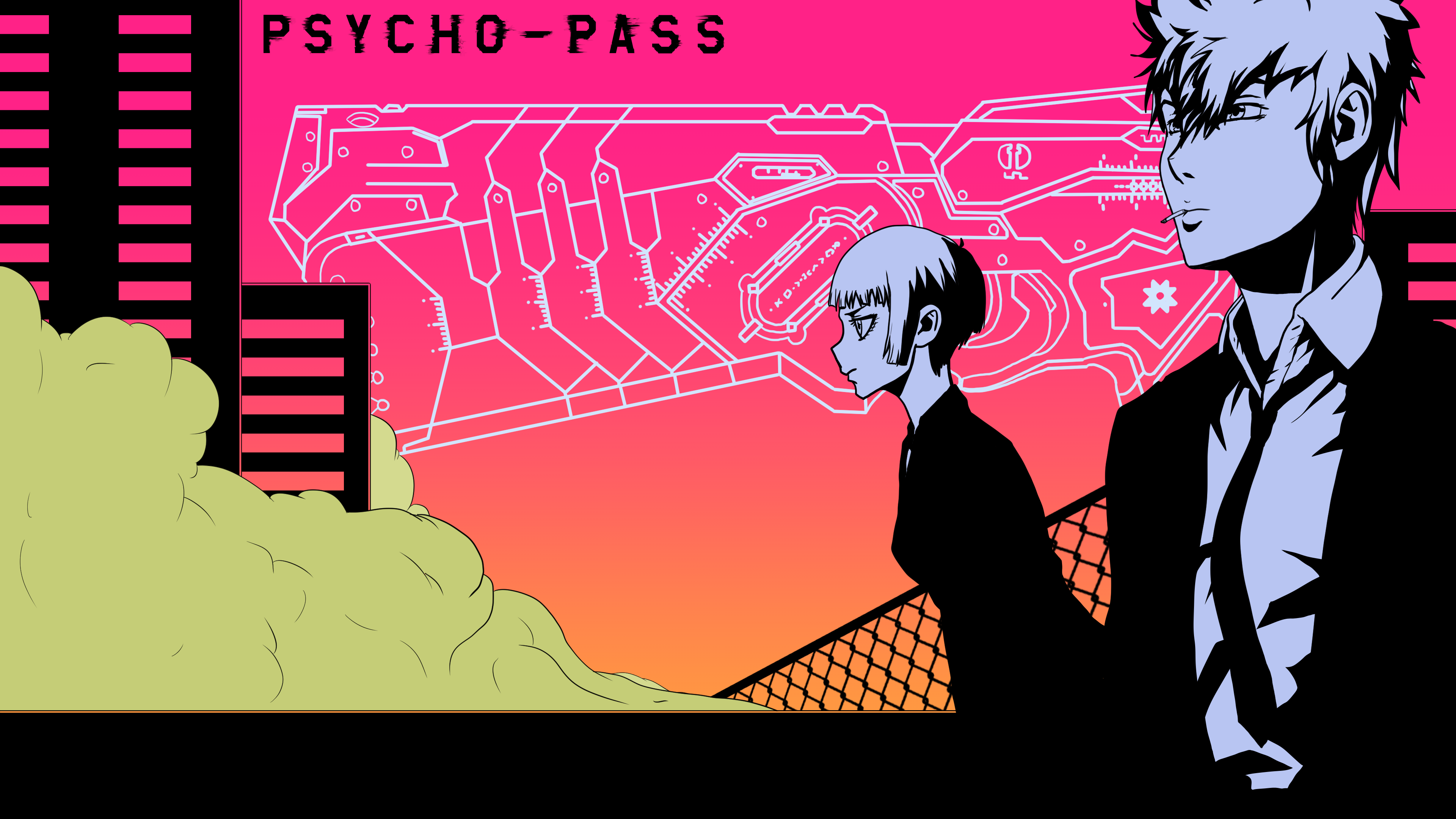 Drew A Psycho Pass Wallpaper For My Little Brothers Birthday