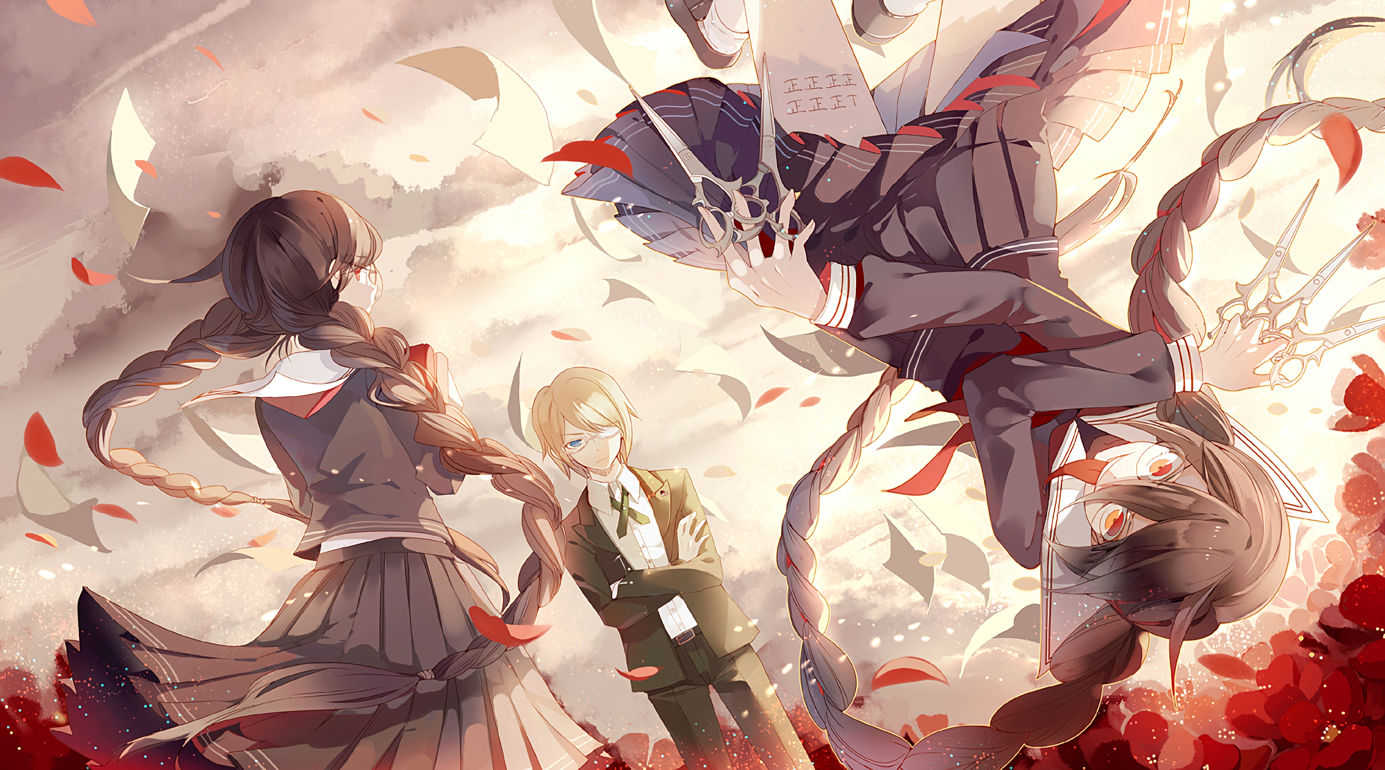 Byakuya, Toko and Genocide Jack HD Wallpaper. Background Image
