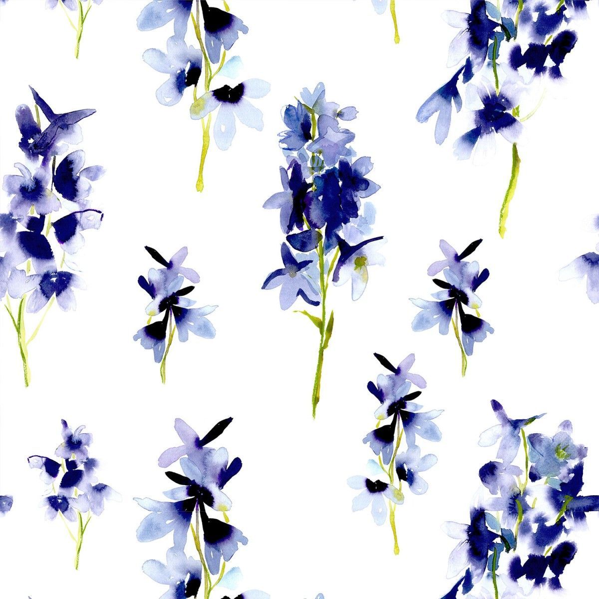 Delphinium Wallpaper (10m). Blue, white wallpaper, Delphinium