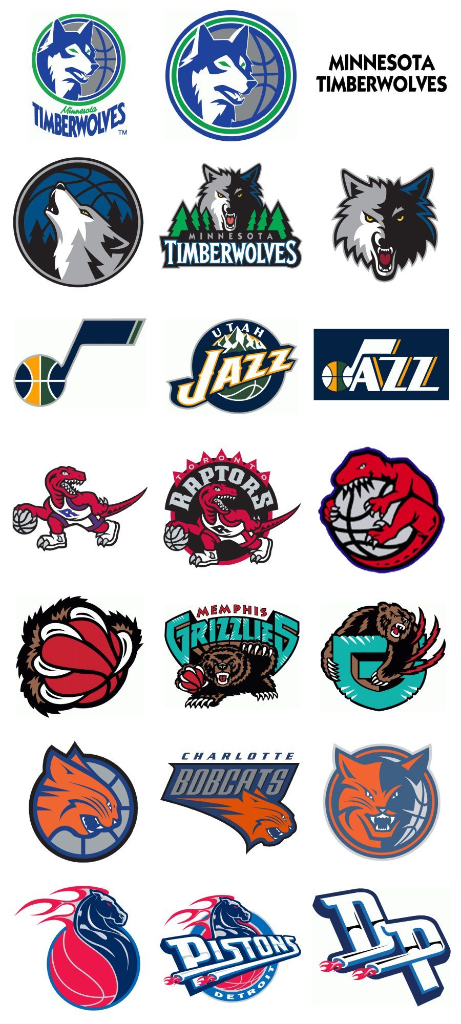 Partial & Full NBA Logos. Continuity is key. Nba logo, Logo