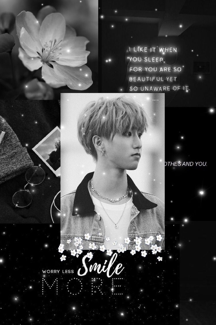 Black and White aesthetic for Han Jisung from Stray Kids