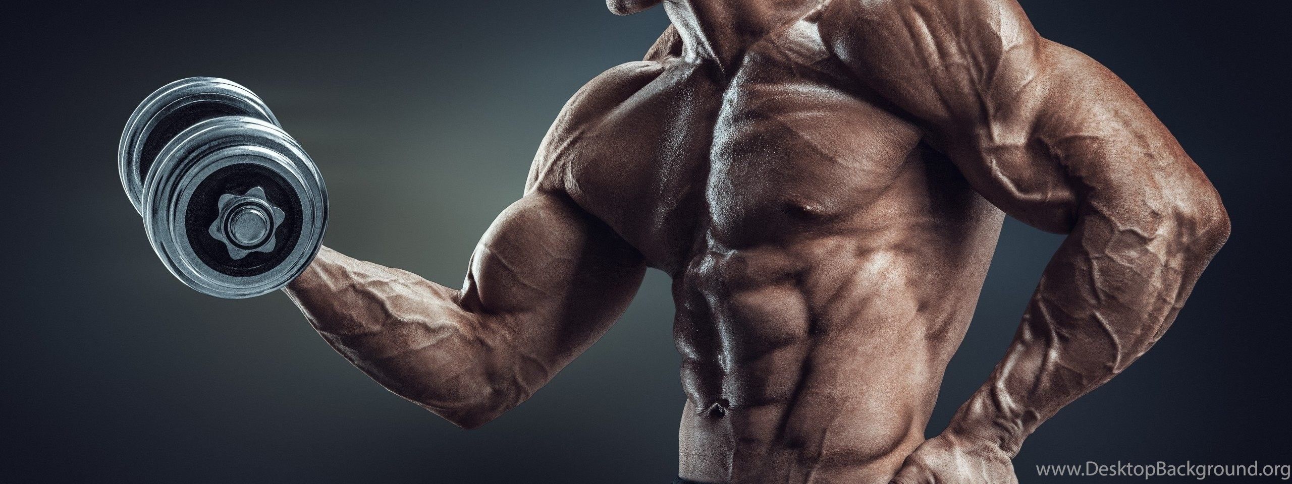 Dumbbell workout to build muscle bodybuilder Desktop