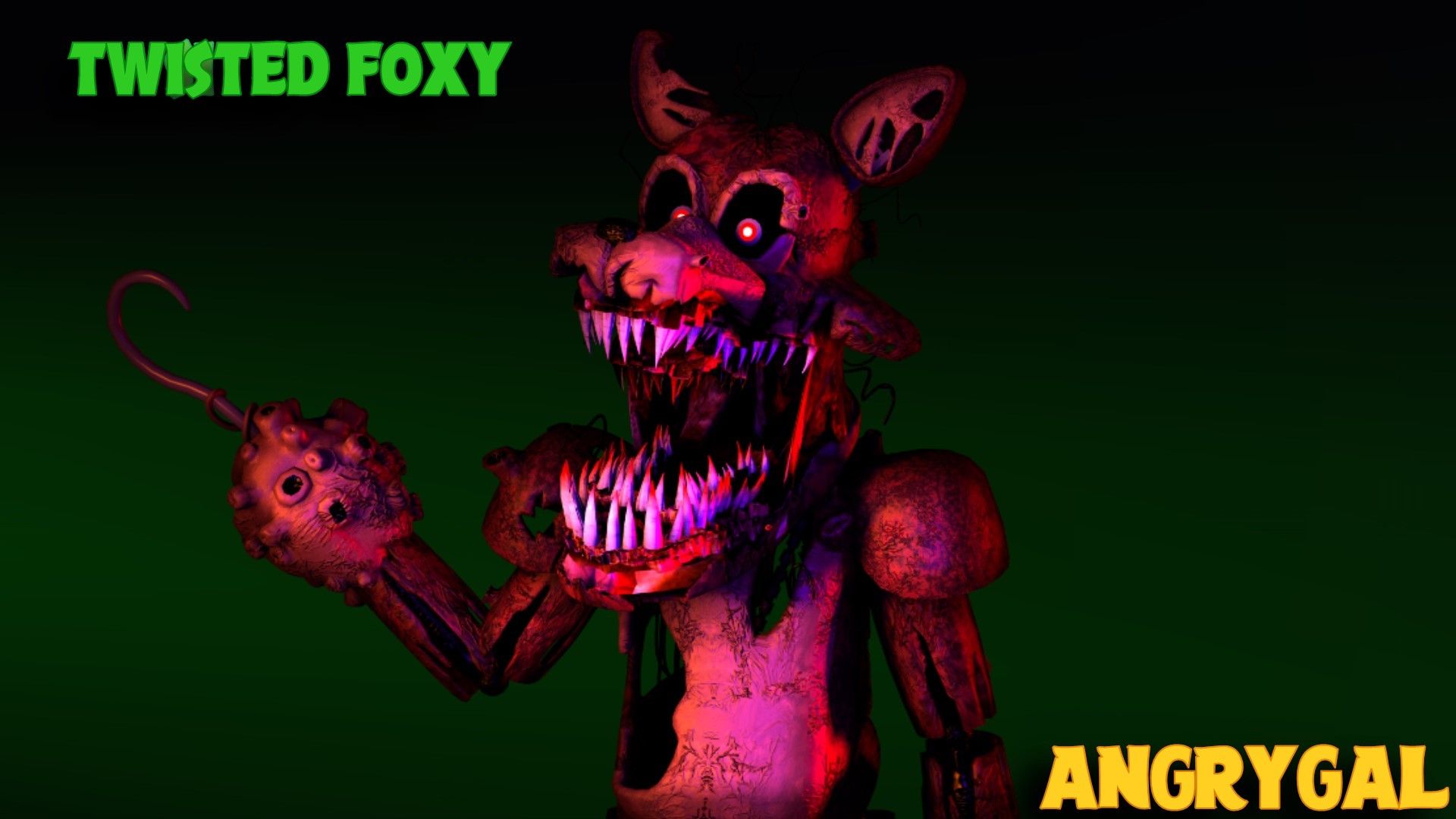 Twisted Foxy Wallpaper