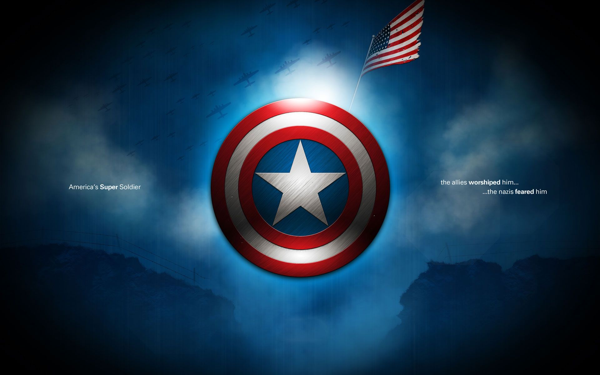 America Twitter Background. Captain