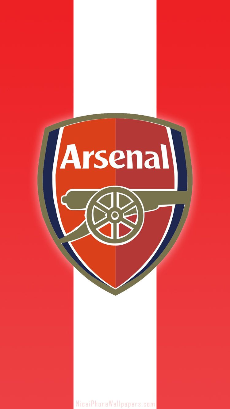 Free download Arsenal FC logo HD wallpaper for iPhone 66 plus