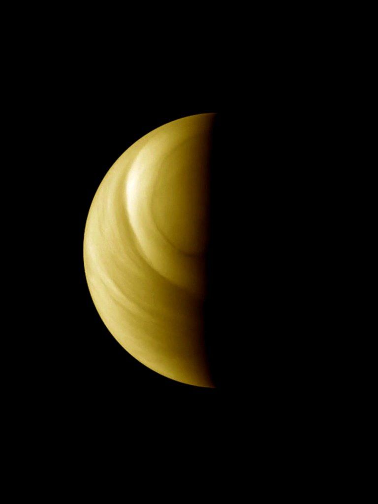 Venus Half Full Wallpaper. Image from ESA's Venus Express o