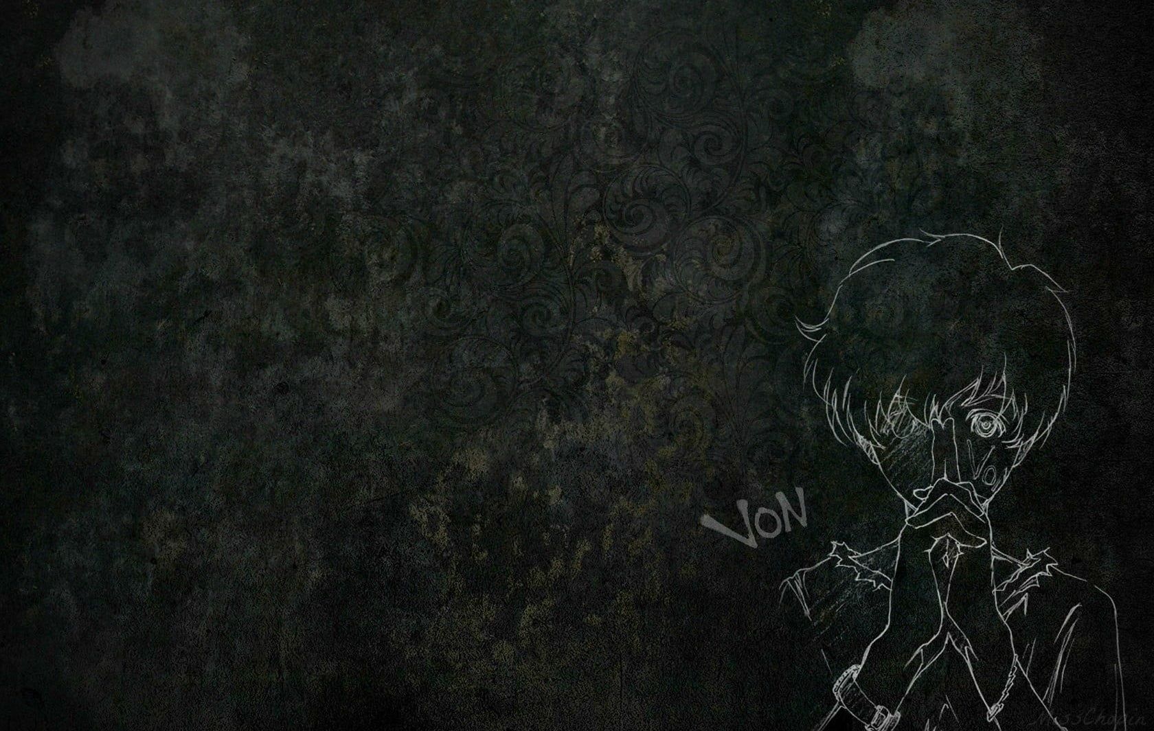 Sketch illustration of female character, Zankyou no Terror, Hisami