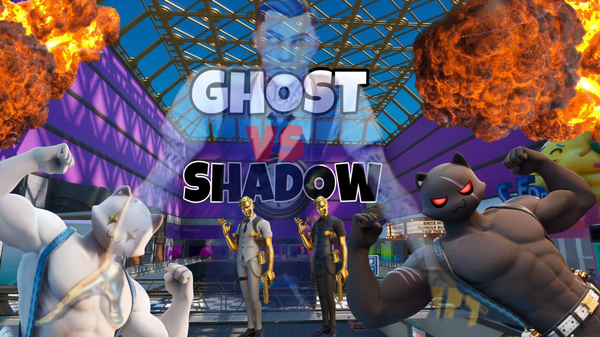 GHOST VS SHADOW MALL WARS Creative Map Codes