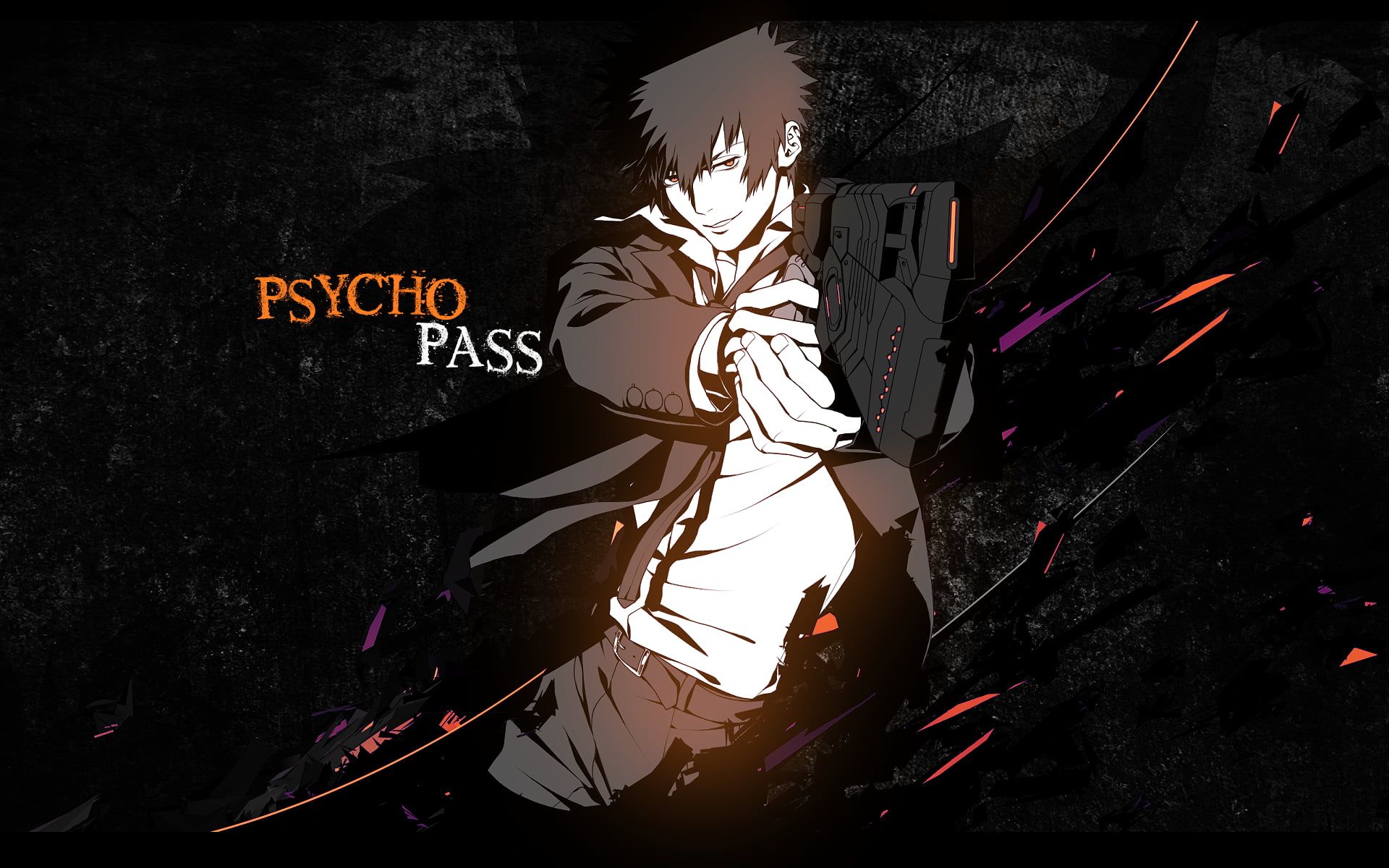 Psycho Pass Digital Wallpaper, Psycho Pass, Shinya Kogami, Anime