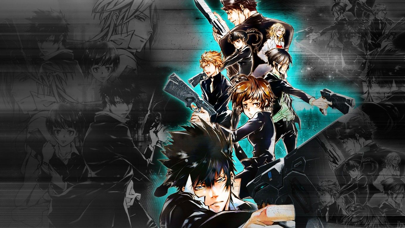 Psycho Pass, Shinya Kogami, Tsunemori Akane, Anime Wallpaper HD