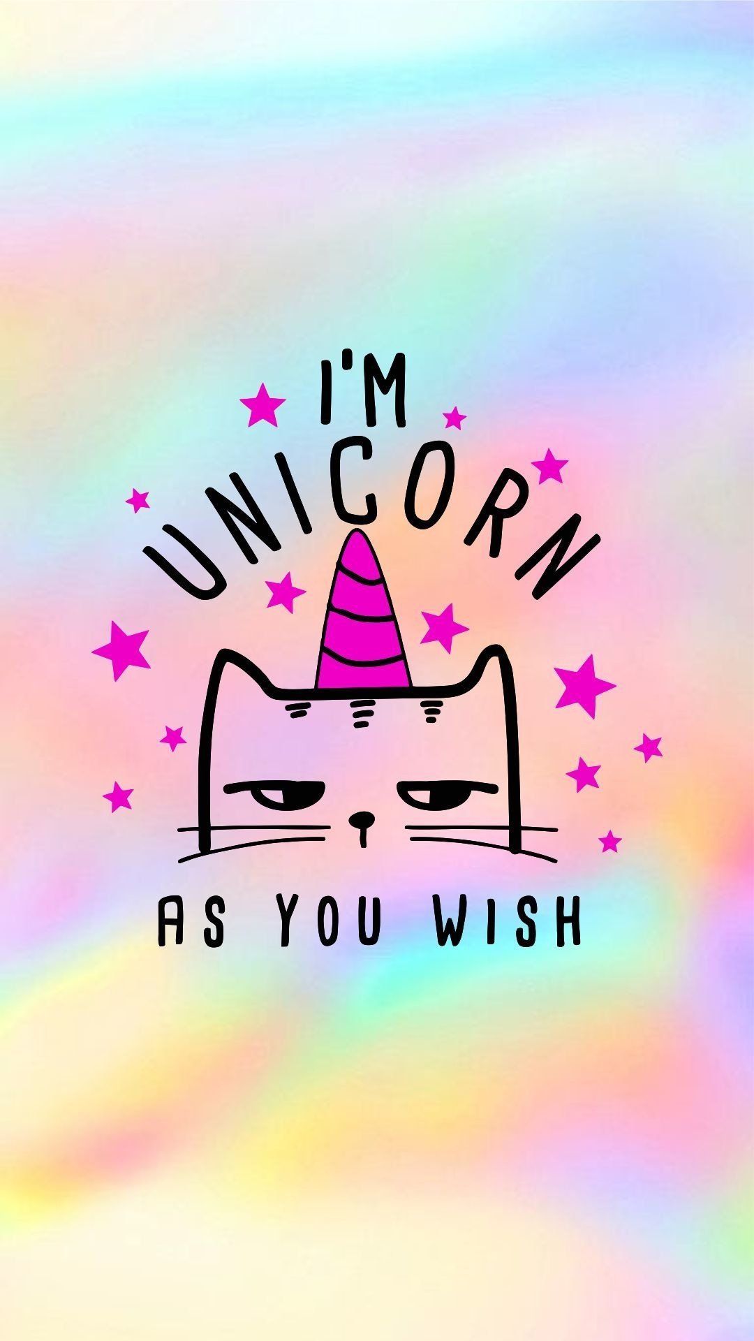 Girly Unicorn Emoji Wallpaper