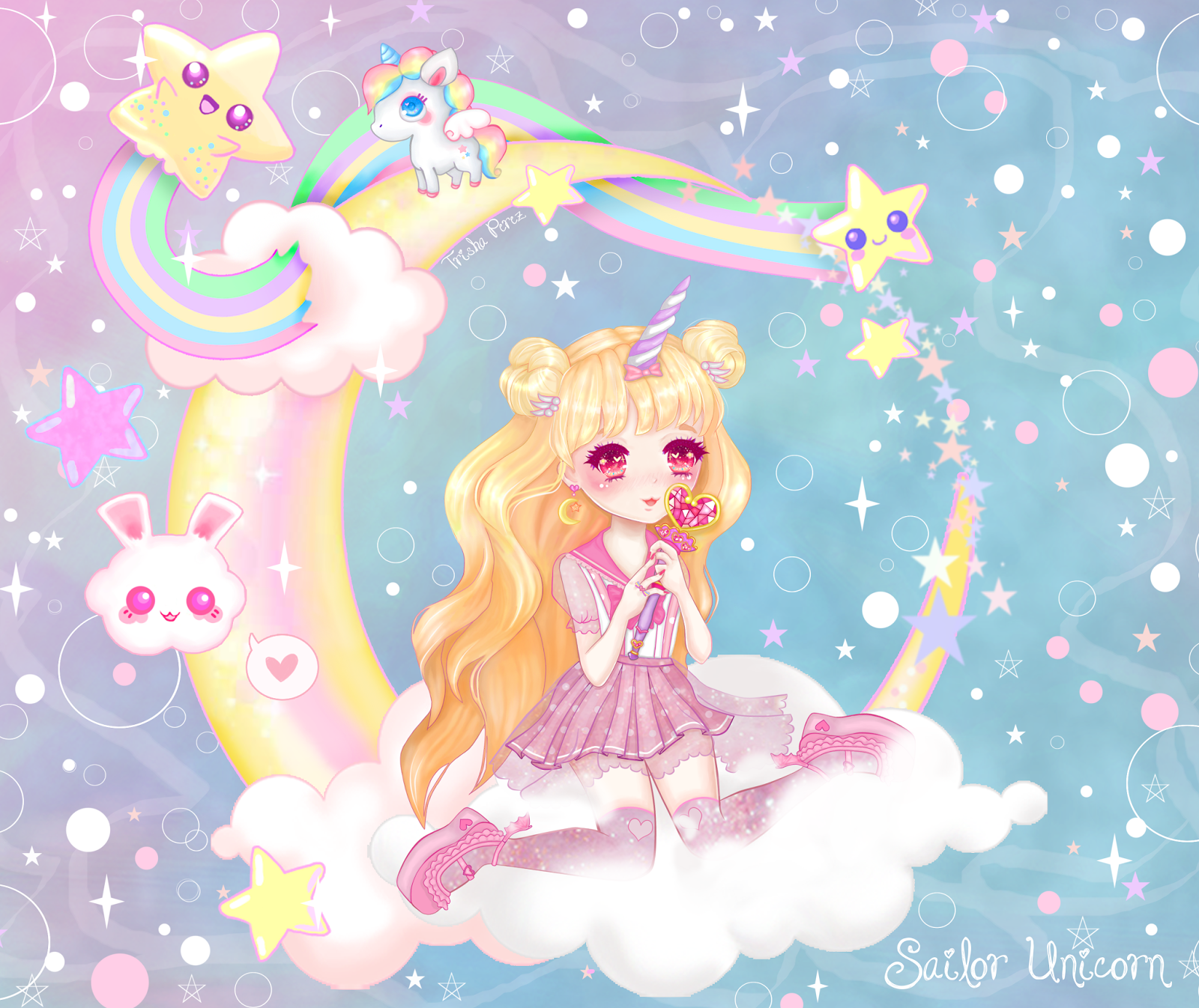 kawaii unicorn wallpaper