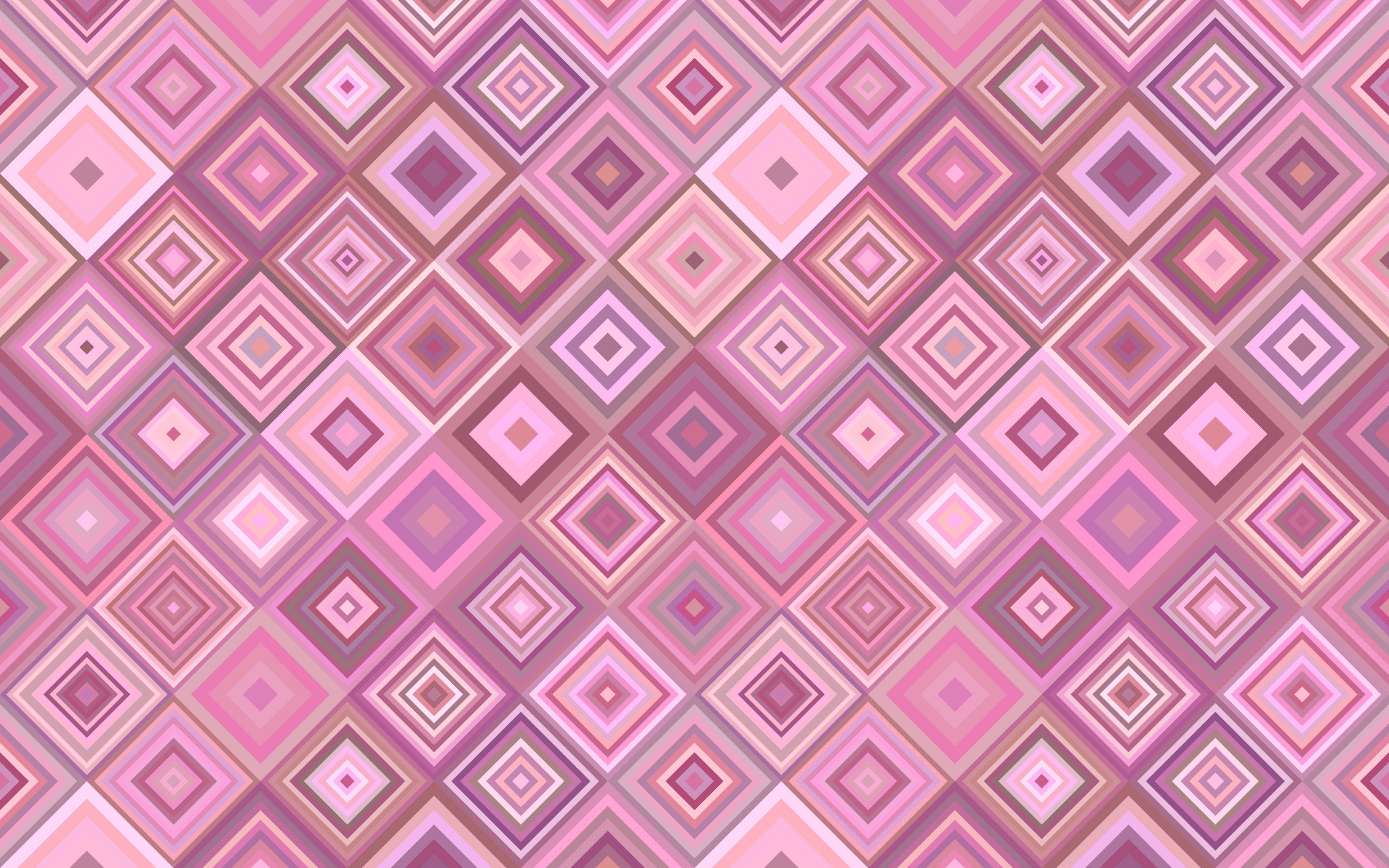 Download wallpaper pink retro texture with rhombus, retro