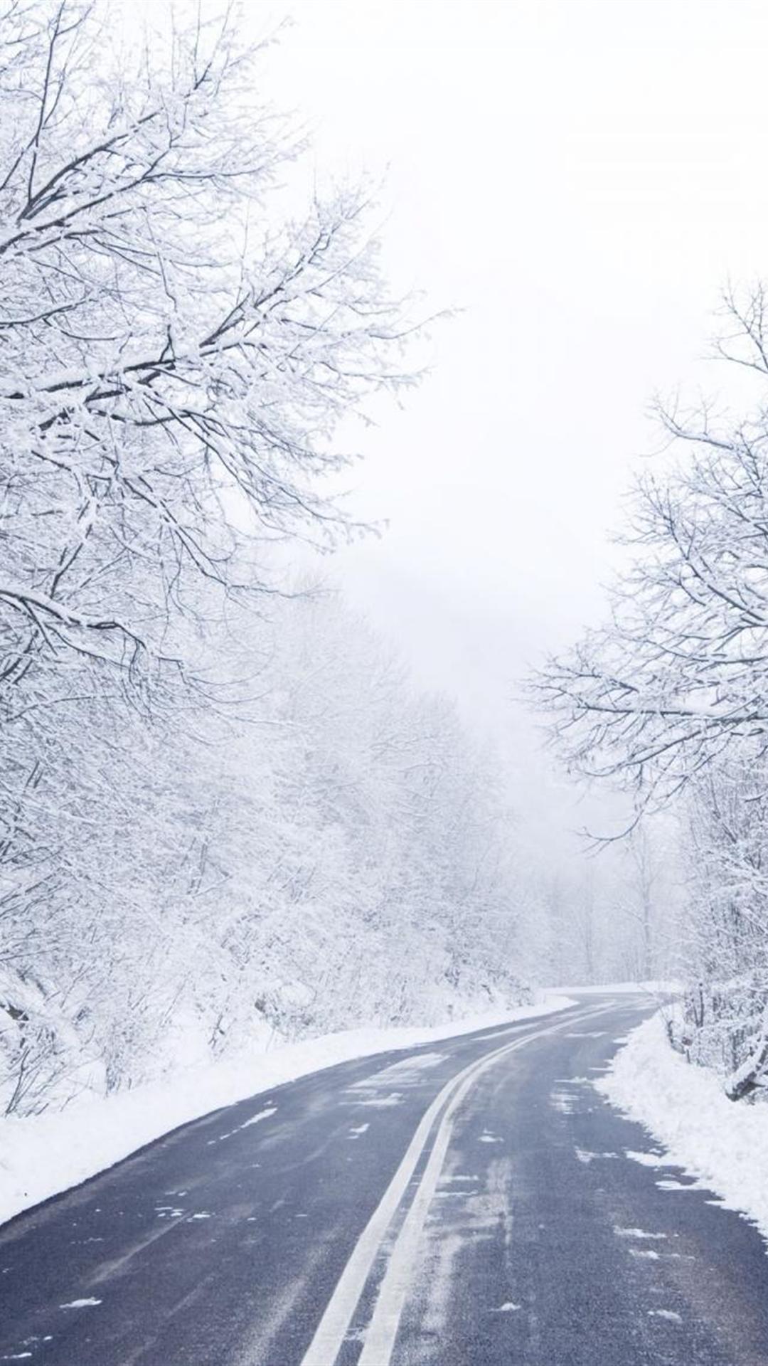 Free download download cold winter road wallpaper for iphone 6