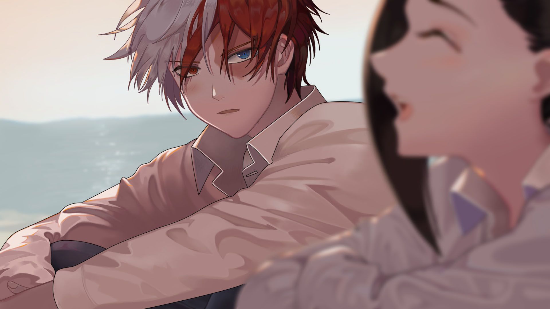 1920x1080 Shoto Todoroki computer background. Shoto