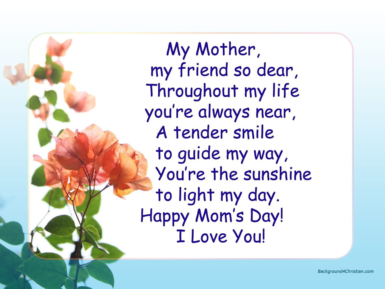 Free Mothers Day Greetings, Quotes, Poems. Happy mother day quotes