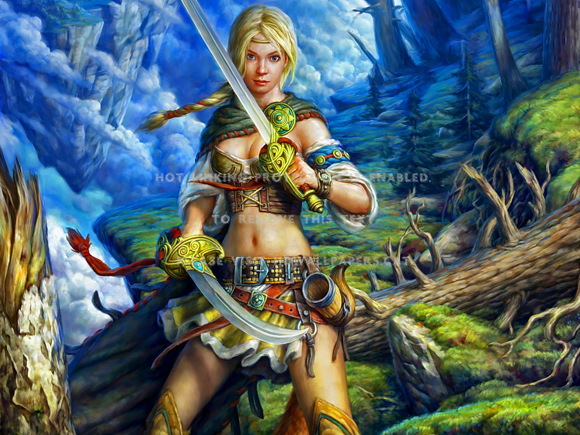 aesir women warrior fantasy sword viking