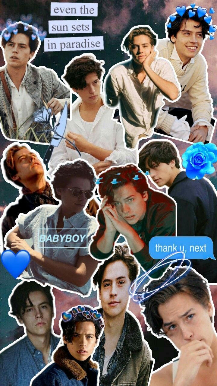 cole sprouse #colesprouse #colesprousecollage #blue #aesthetic