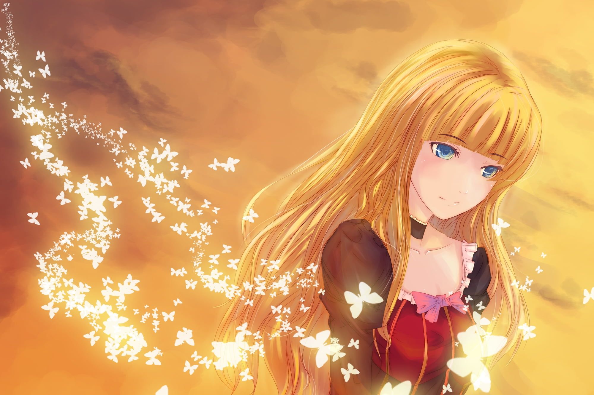 Yellow Anime Girl Wallpapers - Wallpaper Cave