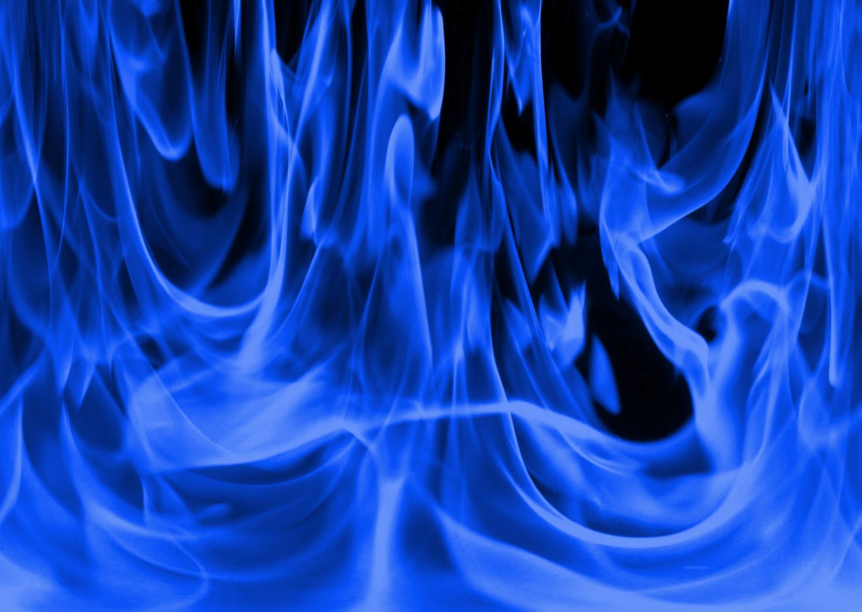 Cool Blue Fire Wallpaper