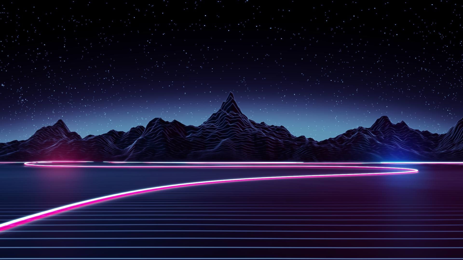 80's / Synthwave / Outrun Wallpaper Dump (1080p). Paysage