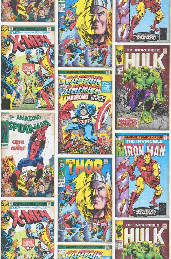 Papier peint 1960s Marvel Heroes. Hero wallpaper, Pattern