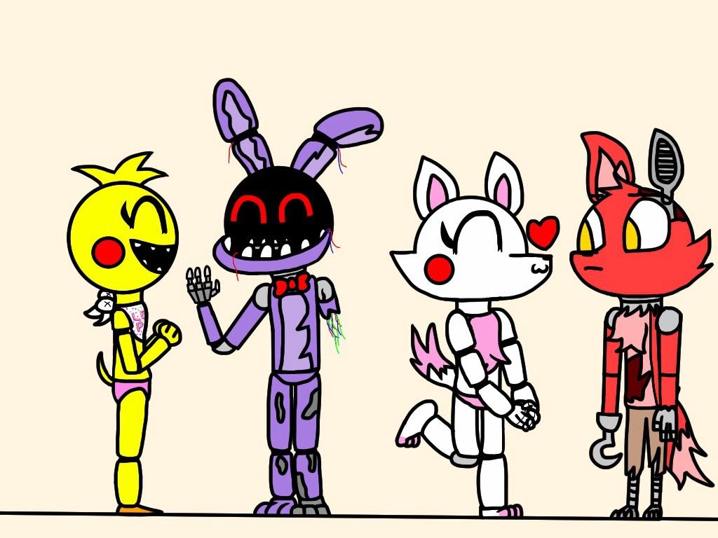 Is This Your First Heart Old Bonnie X Toy Chica