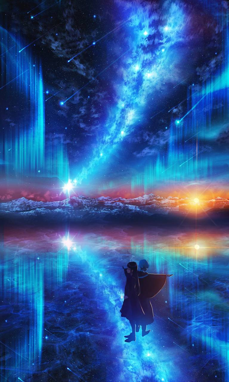 Anime night sky wallpapers by Rafi18169