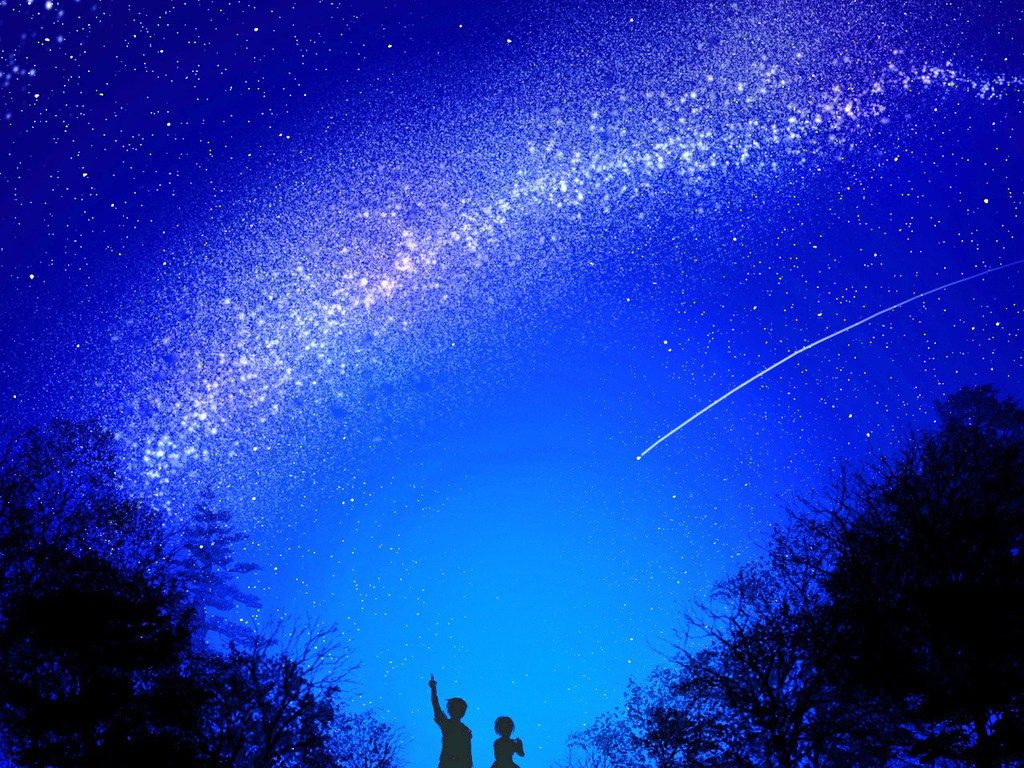 Anime Starry Night Sky Wallpaper Picture For Free Are My