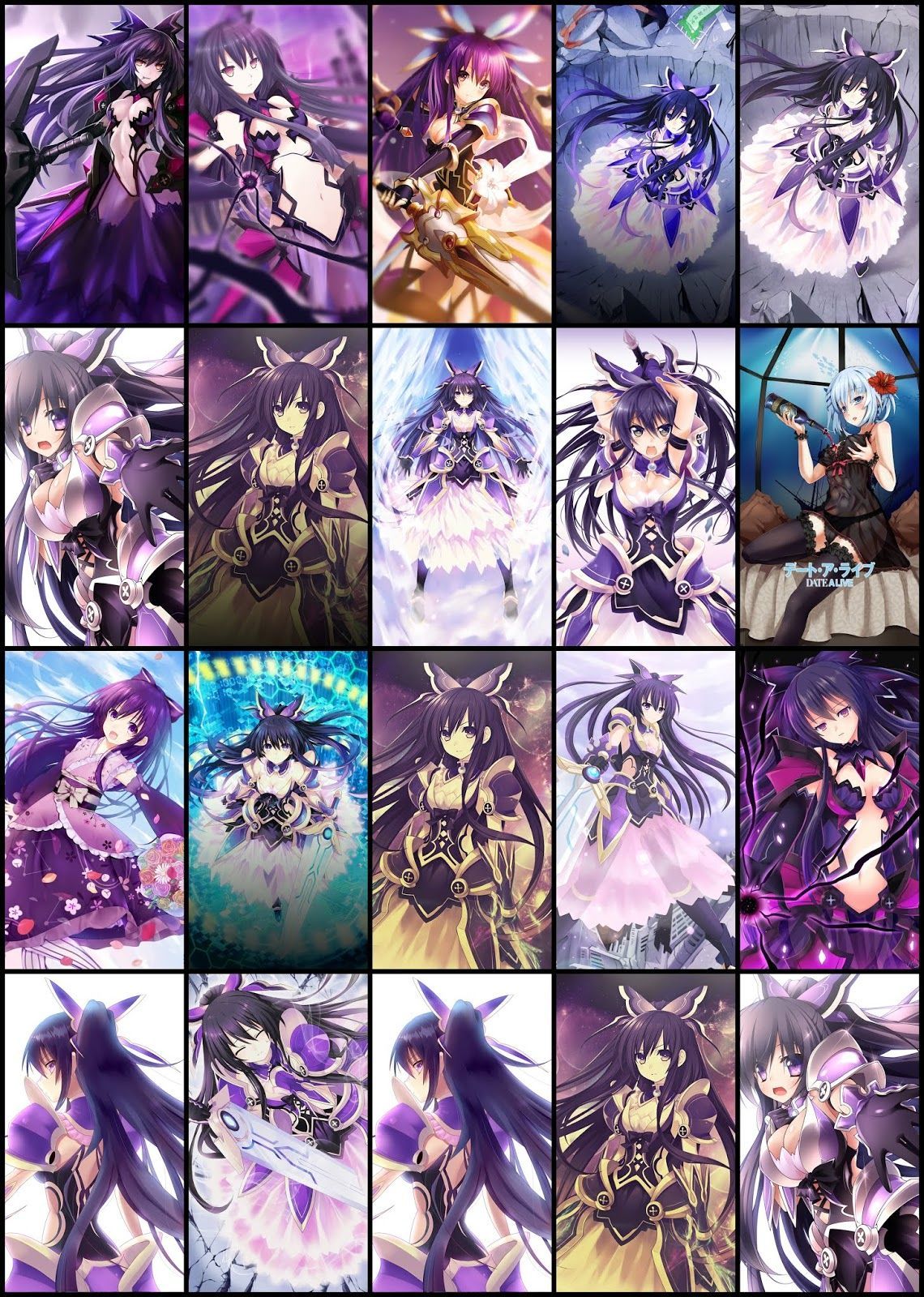 HD wallpaper Anime Date A Live Tohka Yatogami no people closeup  purple  Wallpaper Flare