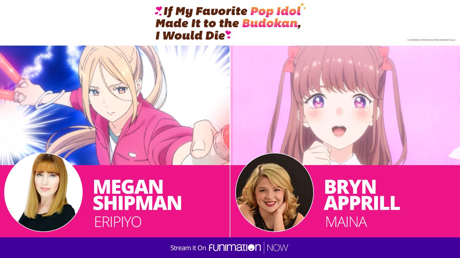 Funimation's Maina's biggest fan, and she'd die