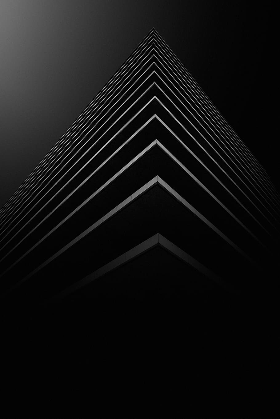 HD wallpaper: grey and black stack pyramid wallpaper, building
