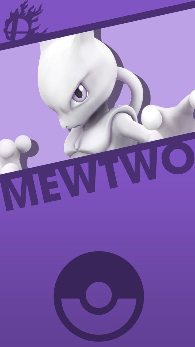 Mewtwo Smash Bros. Phone Wallpaper by MrThatKidAlex24. Smash bros