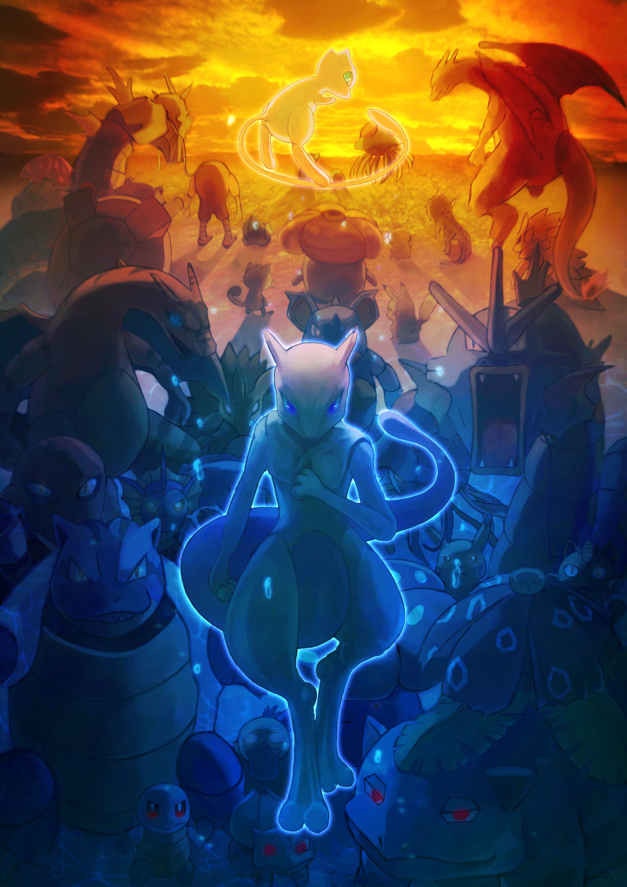 Pokemon Mewtwo Strikes Back Evolution Wallpaper