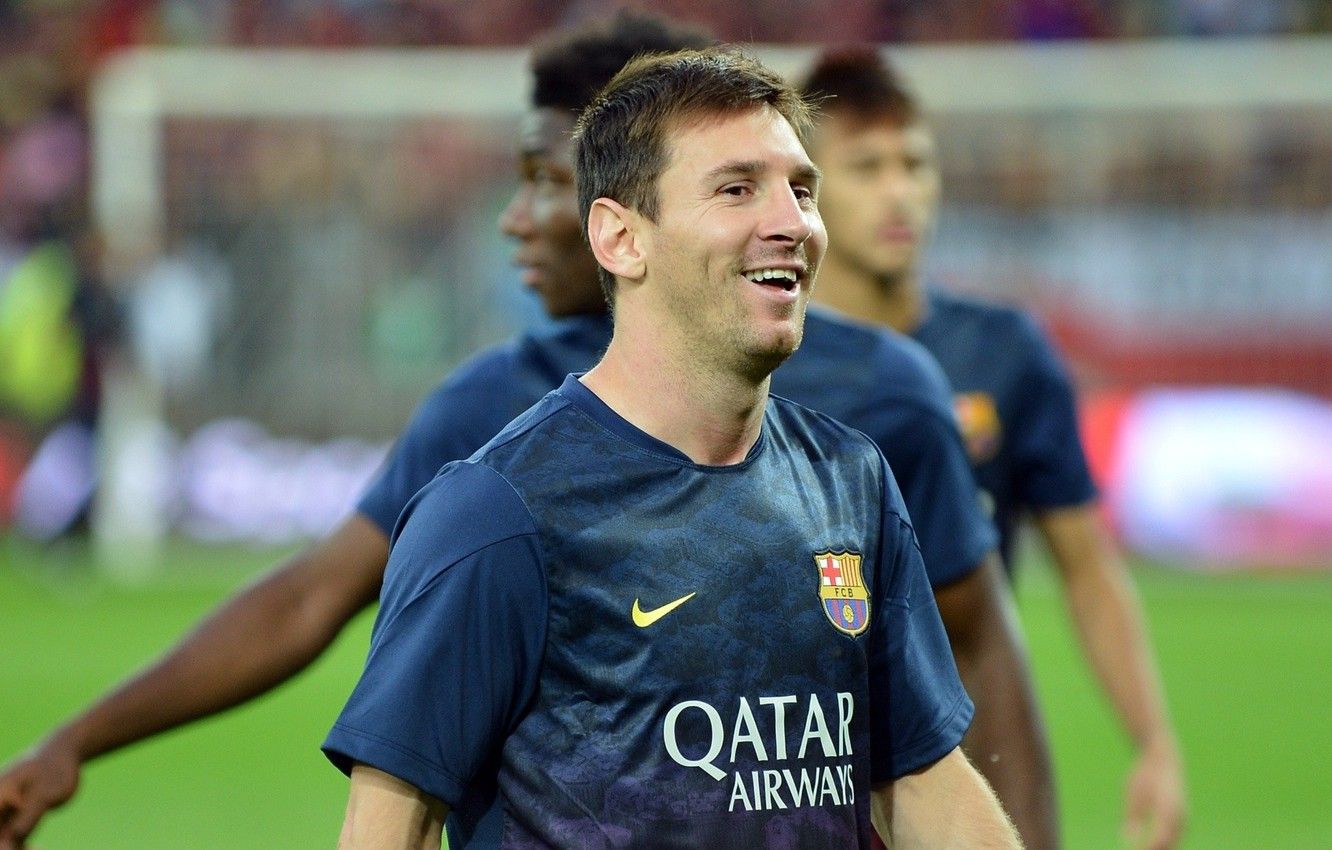 Wallpaper smile, football, Lionel Messi, Barcelona, Barcelona