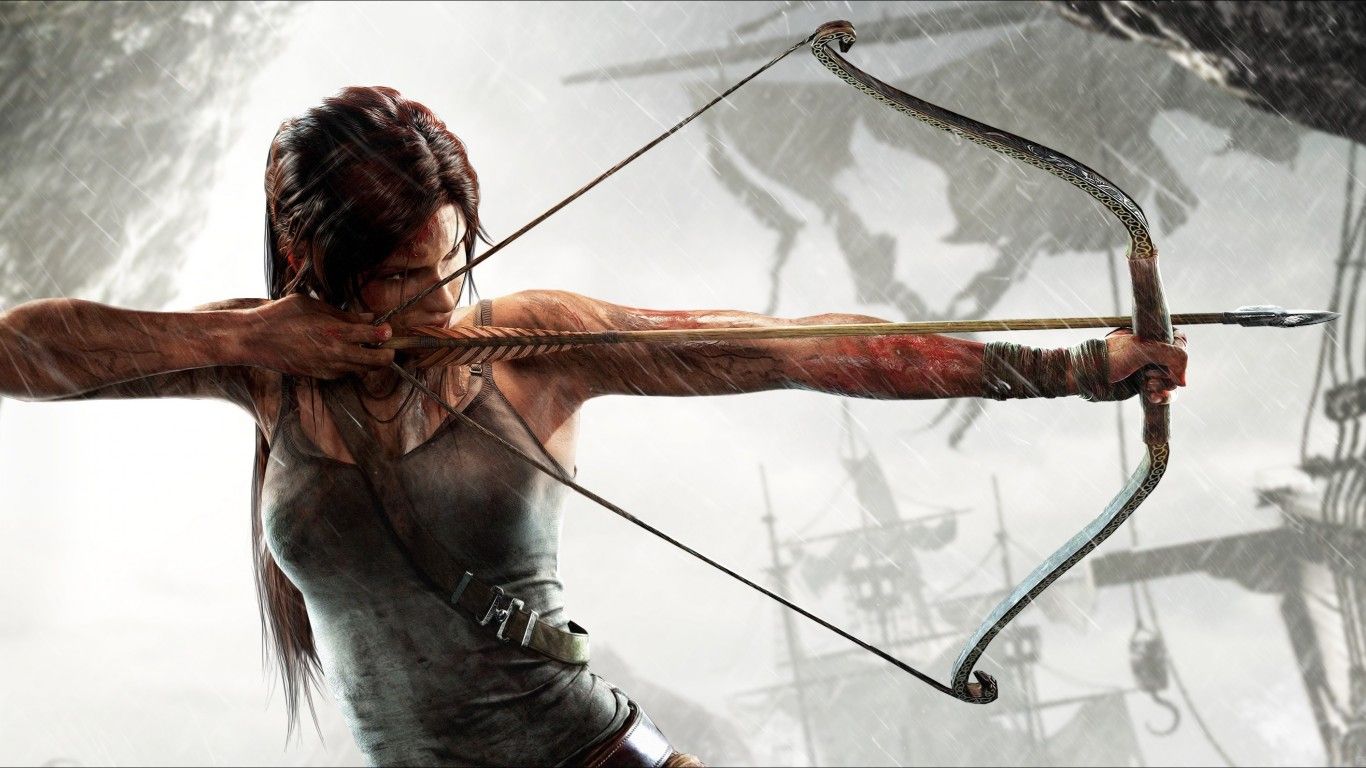Free download Tom Ridder Girl with Bow and Arrow HD Wallpaper
