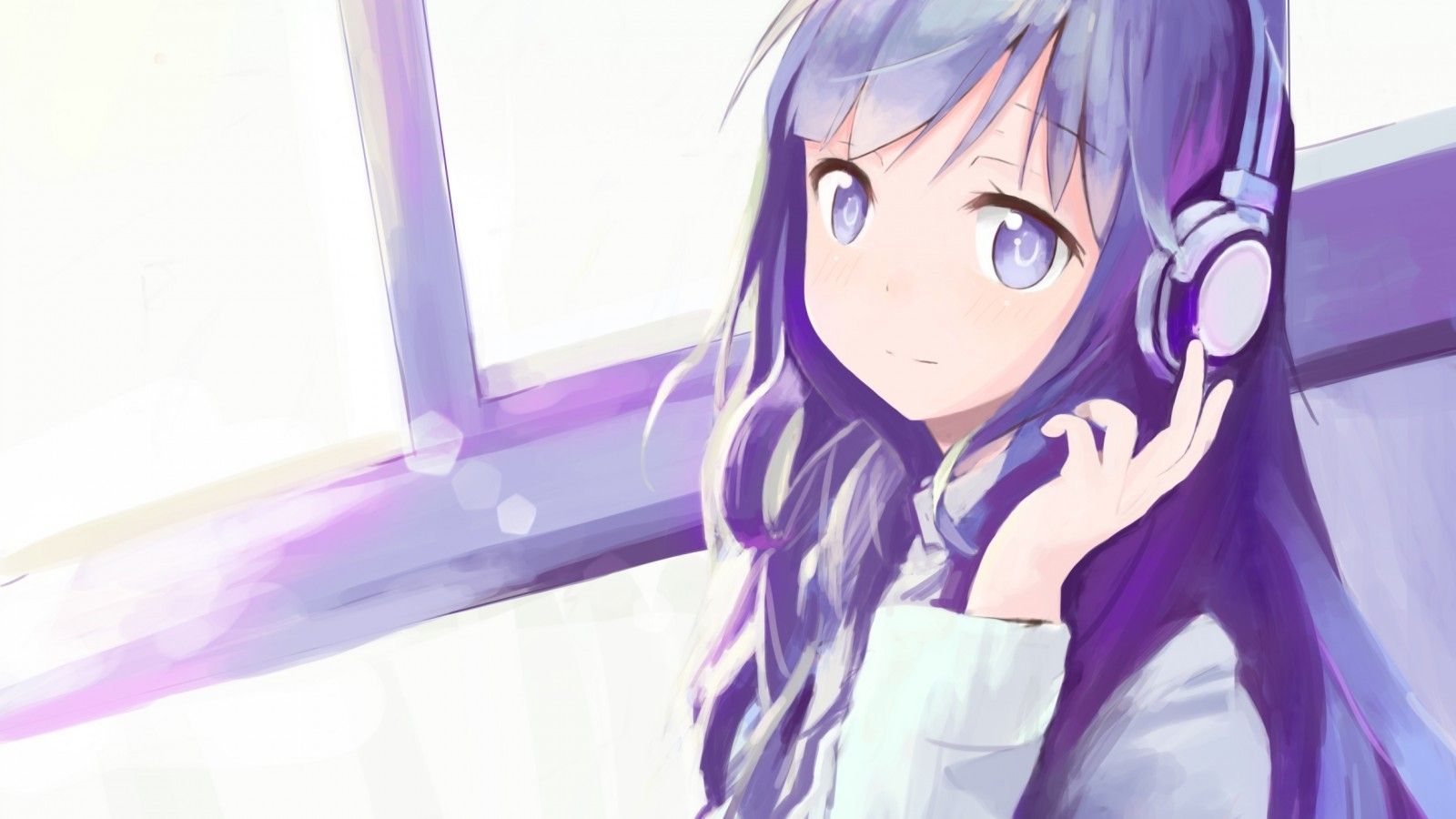 Headphones Anime Girl Cool HD Png Download  Transparent Png Image   PNGitem